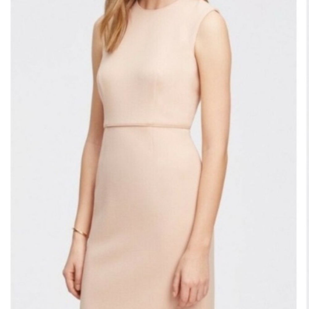 Ann Taylor 6 Petite Soft Pink Midi Dress